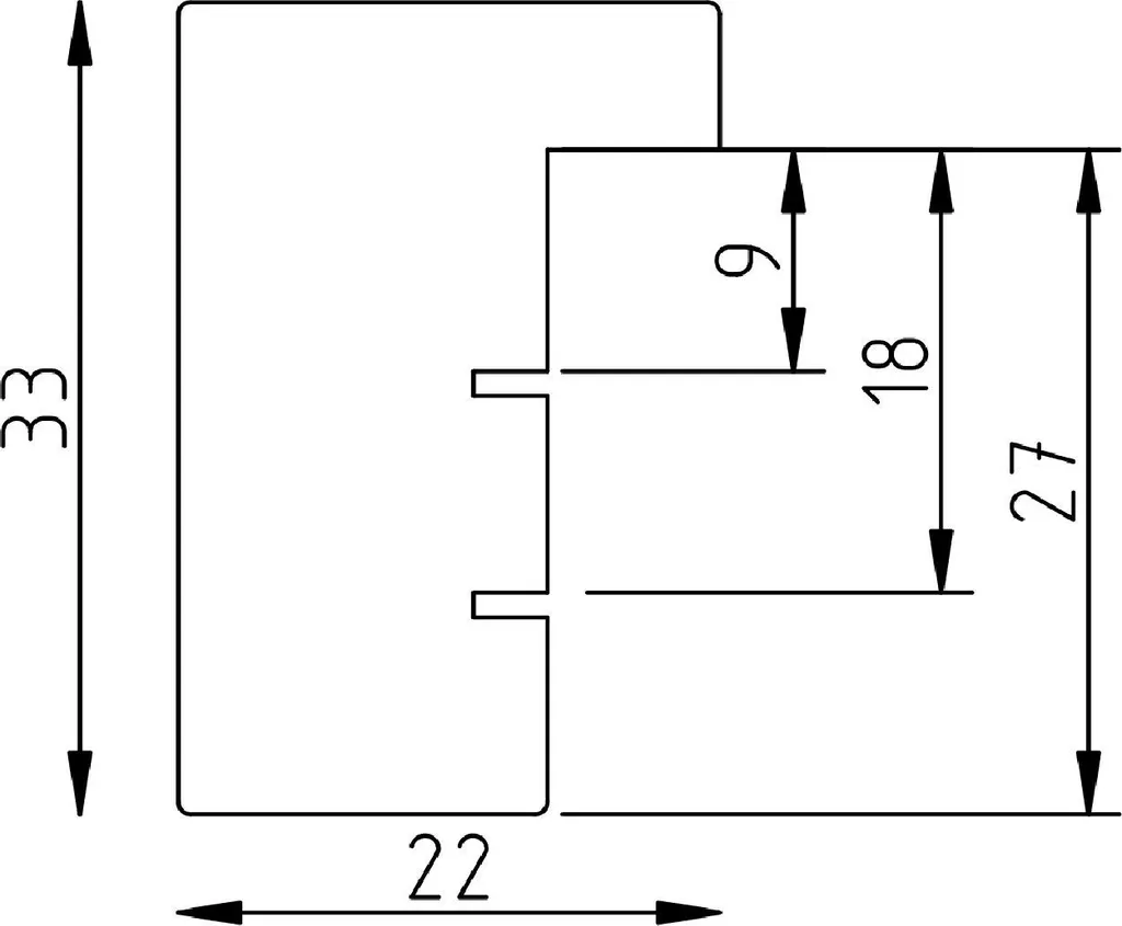 Cornice in legno Effect Profilo 54 Quercia 27x48 cm con vetro antiriflesso