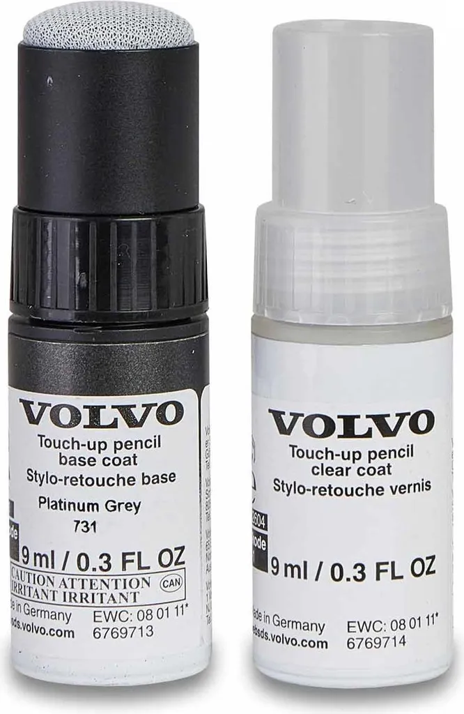 Réparer les éclats de peinture Volvo Gris Platine 731 - Retouche facile