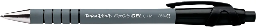 Stylo gel noir anti-bavure FlexGrip Ultra Paper Mate pour écriture sans douleur