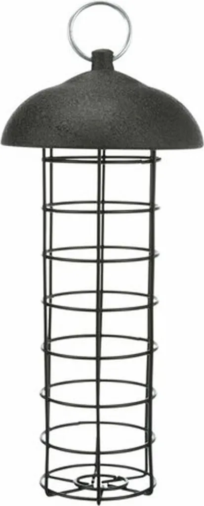 Dispenser Palle di Grasso per Cince - Metallo Nero 10x21 cm