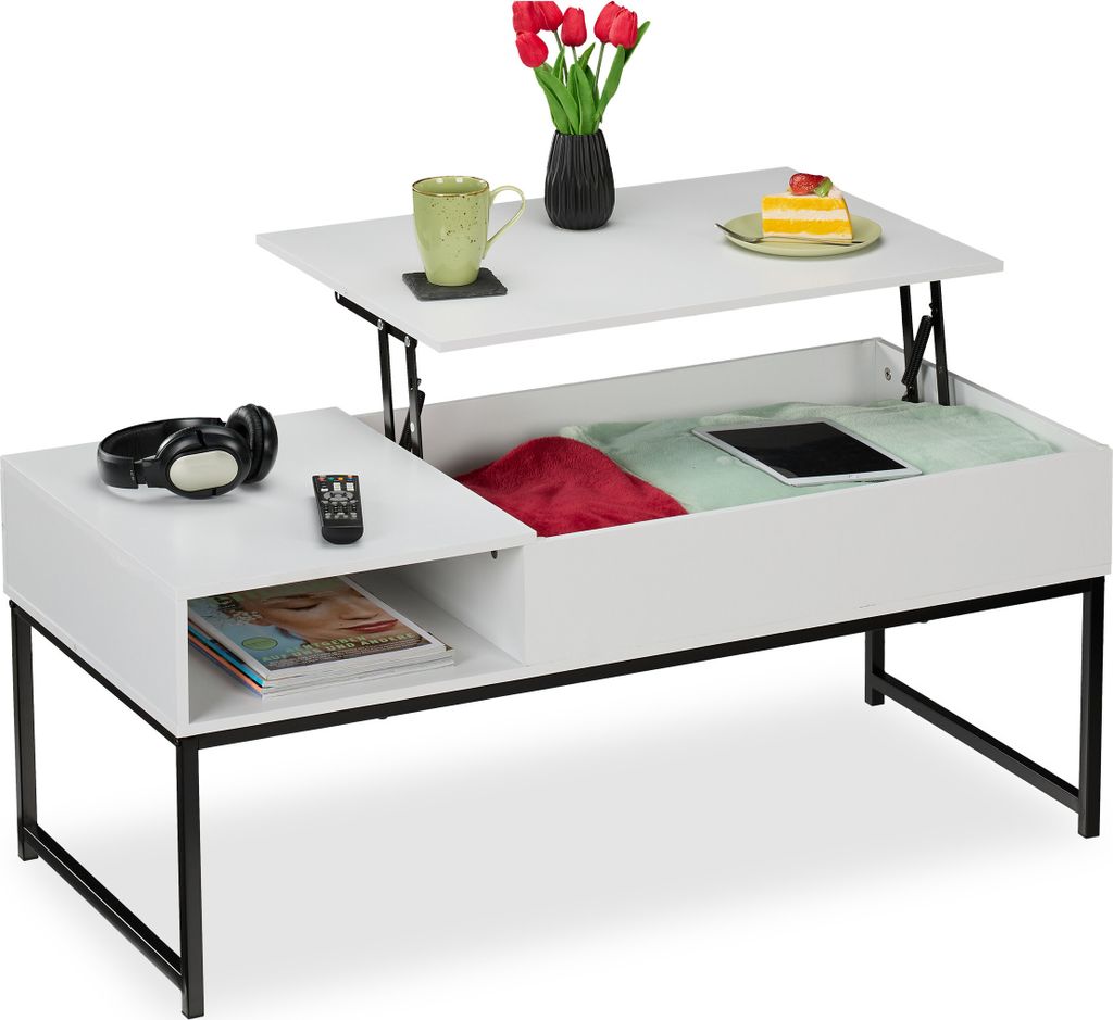 Rozkladací konferenčný stolík Relaxdays, rozmery: 45 x 110 Obrázok produktu 