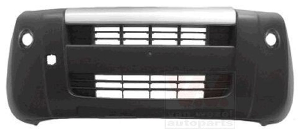 VAN WEZEL Stoßstange Stoßfänger für FIAT FIORINO Kasten/Kombi (225) chrom/Schwarz 1748571