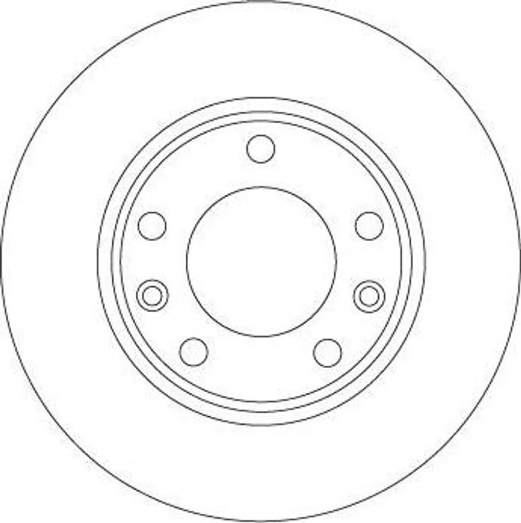 Disque de frein avant ventilé TRW DF6910 compatible Peugeot 308