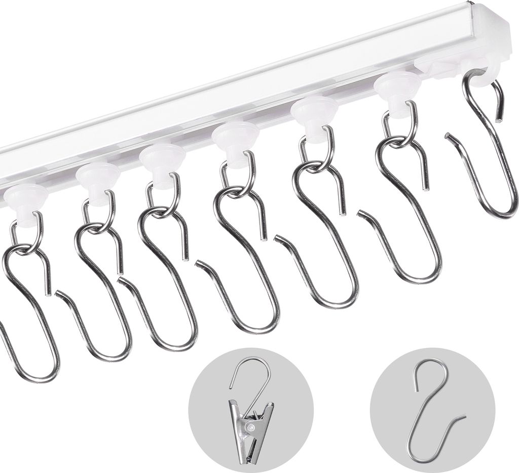 VEVOR Deckenvorhangschienen-Set, 3 m, selbstklebendes Produktbild 