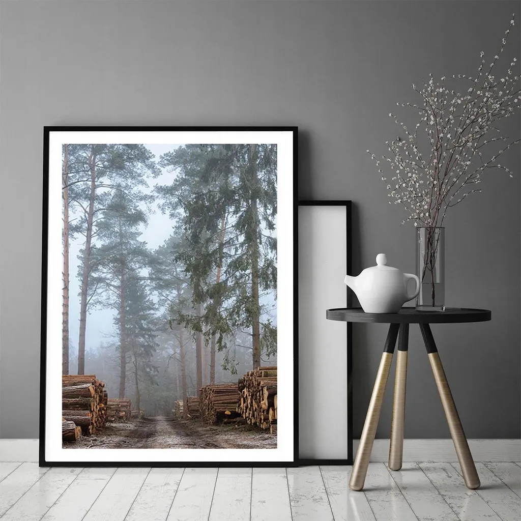 Quadro Bosco Incantato Forest P2015 | Cornice 53x73 cm per la Casa - 2