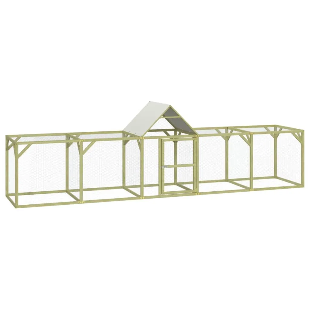 Grand Poulailler de Jardin en Bois Traité 500cm - Enclos Extérieur XL