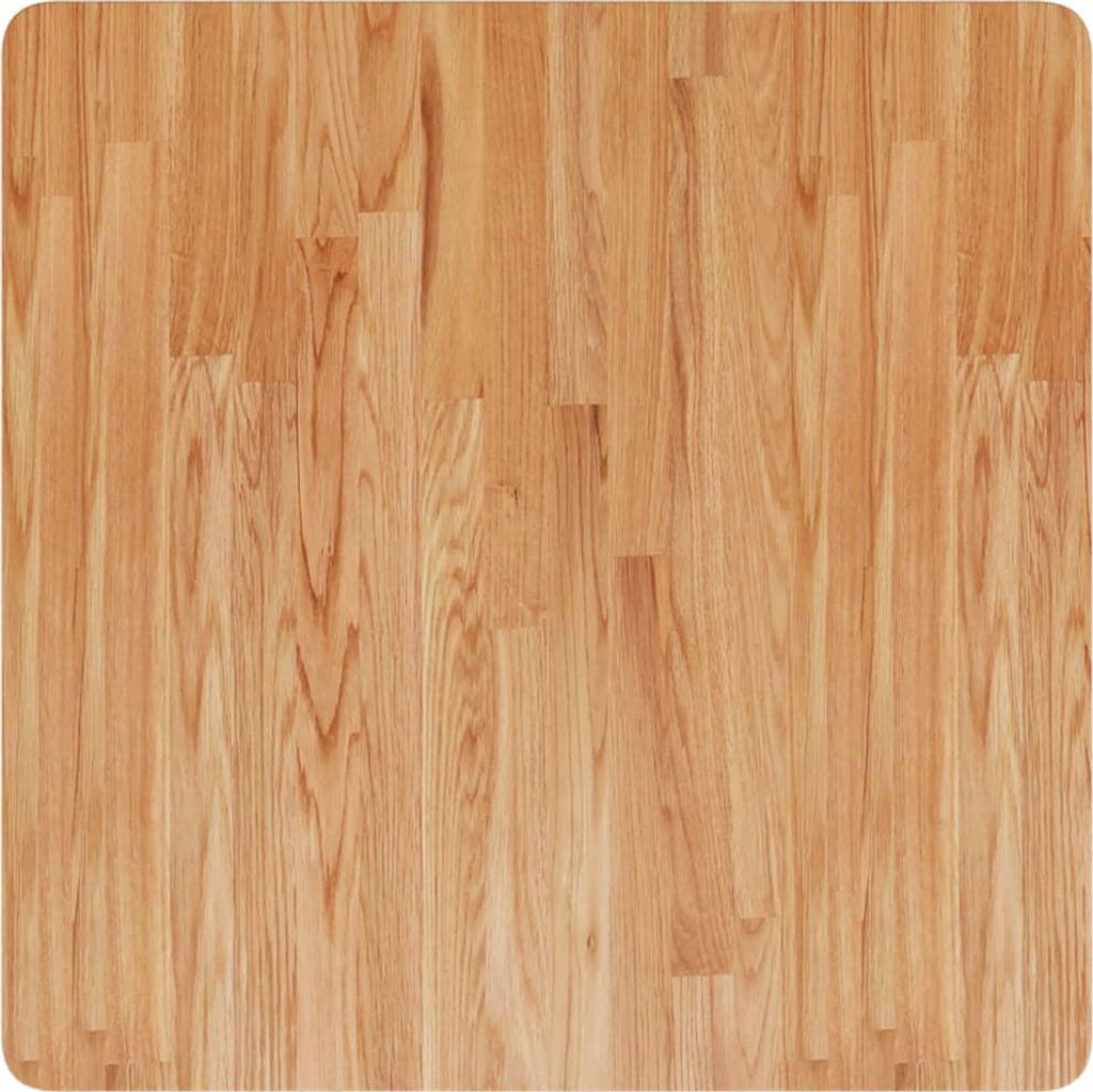vidaXL Tischplatte Quadratisch Hellbraun 70x70x2,5cm Behandelte Eiche