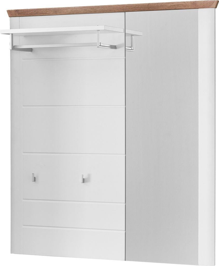 Garderobenpaneel - 125 x 134 cm - Nox Eiche Nachbildung - Produktbild 