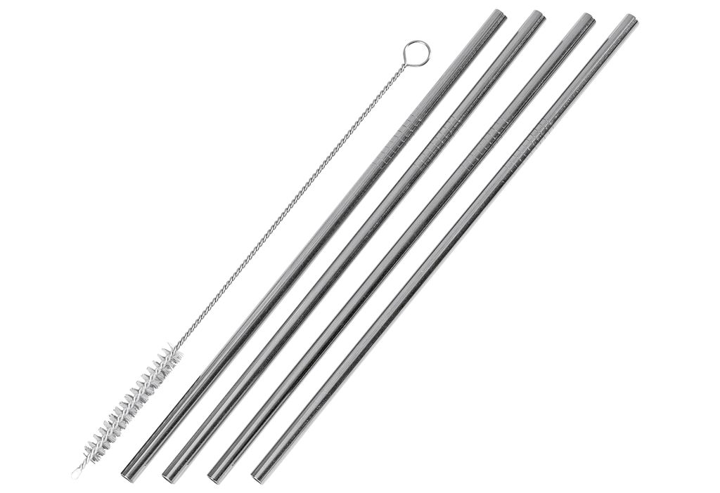 WESTMARK Trinkhalm Edelstahl gerade mit Reinigungsbürste Image du produit 