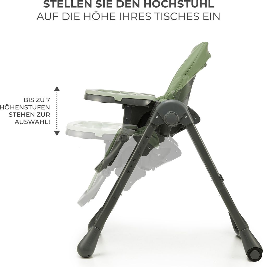 Kinderkraft TUMMIE 2-in-1 Fütterungsstuhl - klappbar - Produktbild 7