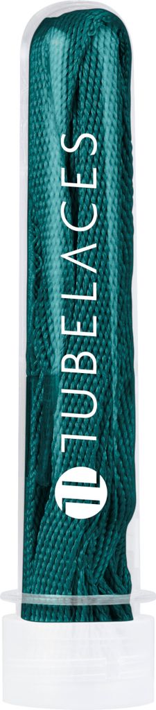 Tubelaces Schnürsenkel White Flat Petrol-120cm Produktbild 