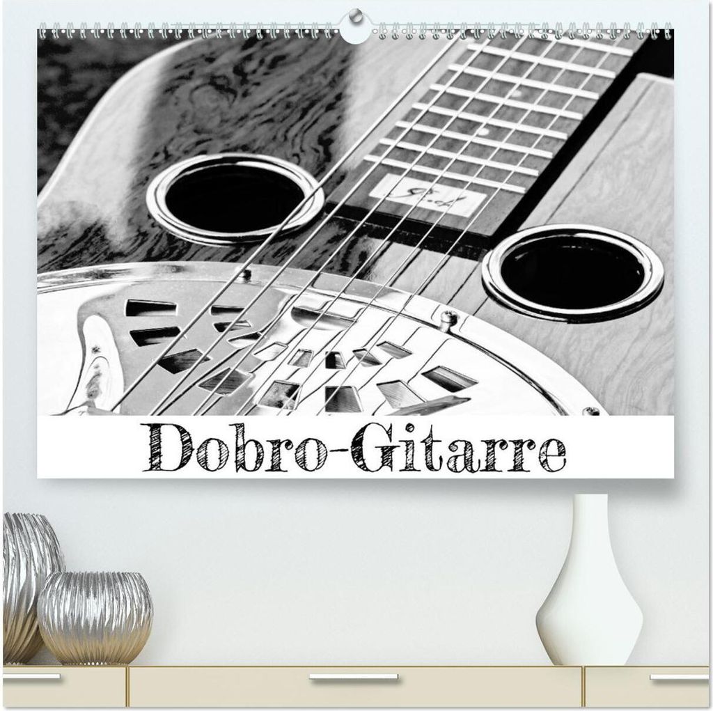 Dobro-Gitarre (hochwertiger Premium Wandkalender 2026 DIN A2 quer), Kunstdruck in Hochglanz
