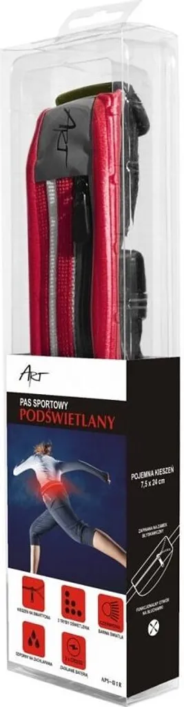 Marsupio Sportivo LED Rosso | Porta Cellulare 5.5 Pollici Anti-Rimbalzo - 11