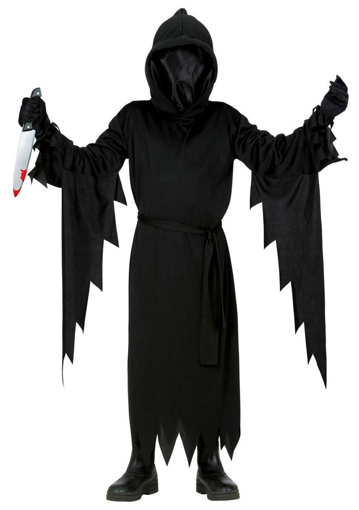 Costume di Halloween "Tristo Mietitore" per bambini | nero Immagine del prodotto 