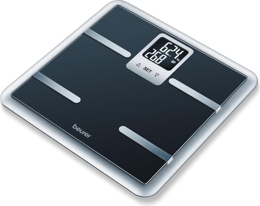 Beurer Analyse Badezimmerwaage BG40 Schwarzes Glas 761.06 Produktbild 4