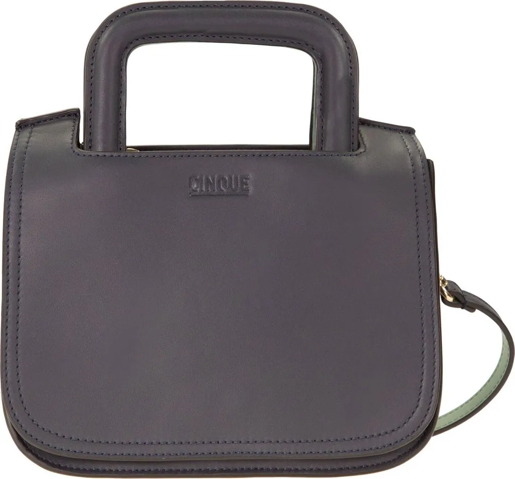 CINQUE Pelle borsetta borsa a tracolla Sabrina Minibag Dark Blue