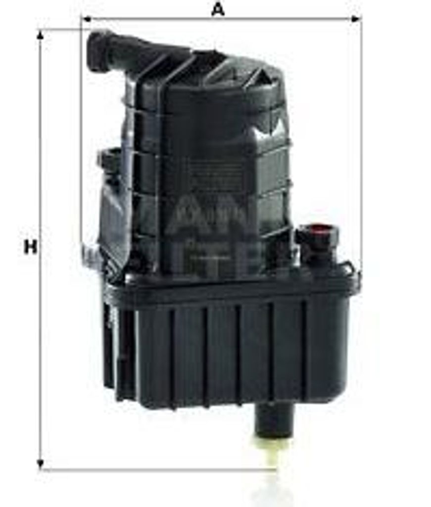 MANN-FILTER WK 939/3 Kraftstofffilter OE 164000890R kompatibel mit Modus, Clio