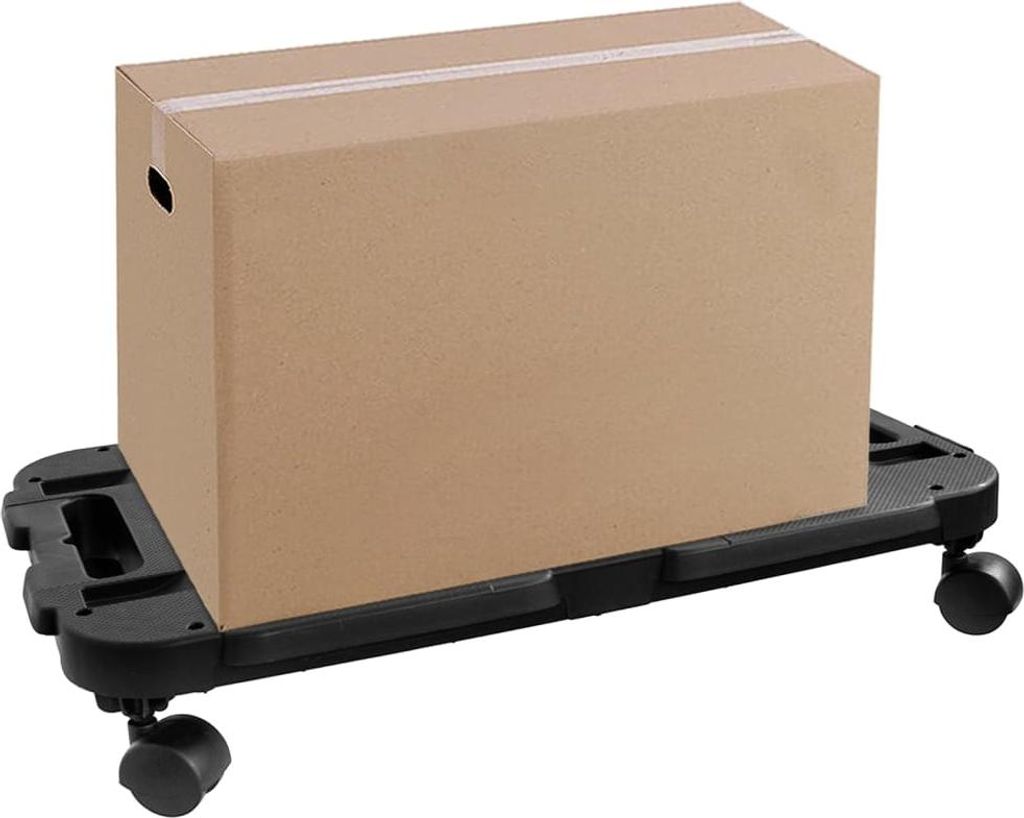 vidaXL Transportroller 2 Stk. Schwarz Polypropylen 200 kg