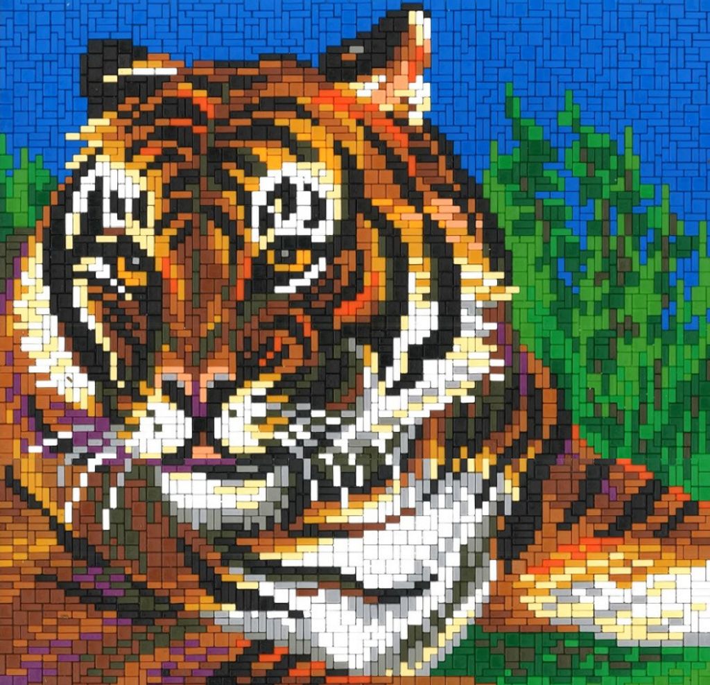 Stick it®  Tiger ca. 5.000 Teile mit XXL-Steckvorlage Produktbild 