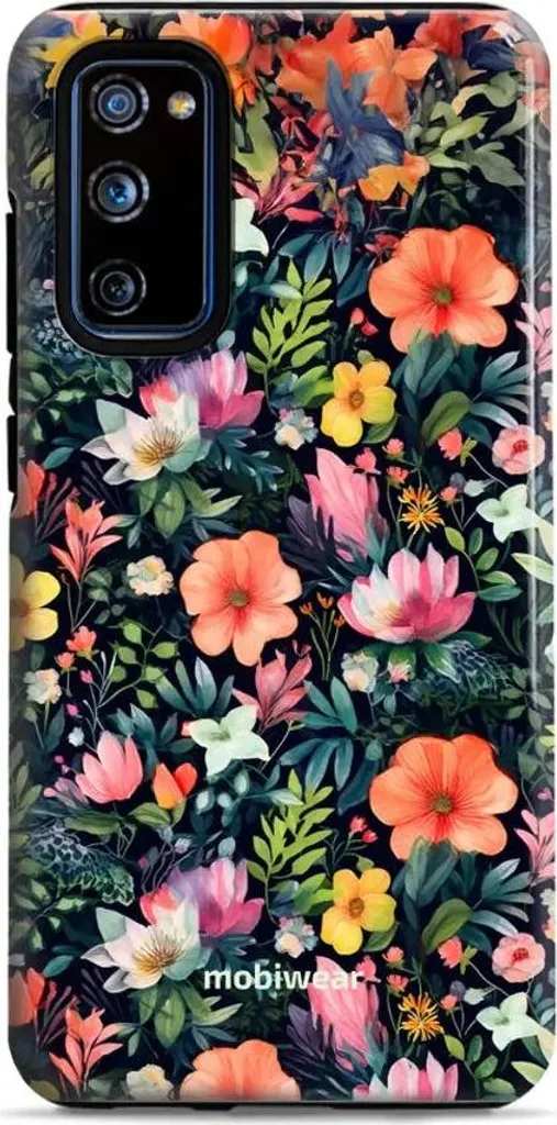 Custodia per cellulare Galaxy S20 FE, Mobiwear Elite Pro, colorata a fiori