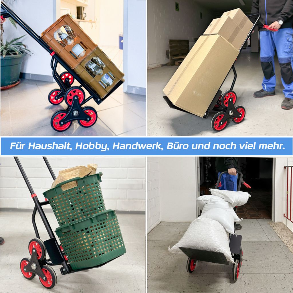 Treppenkarre Sackkarre 150 kg Stapelkarre Transportkarre Produktbild 5