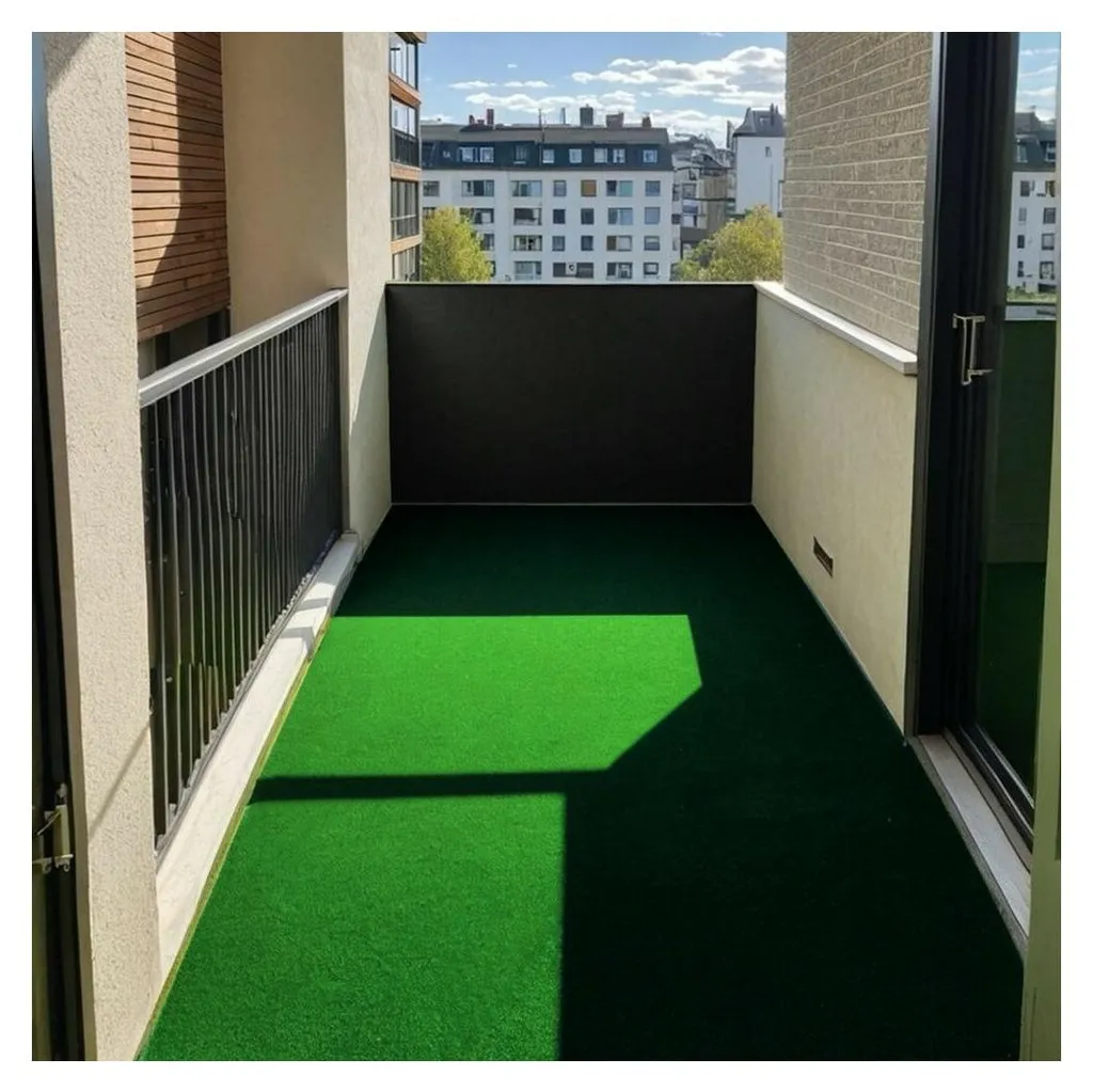 Tapis herbe synthétique 200x300 cm pour balcon, camping et jardin d'hiver