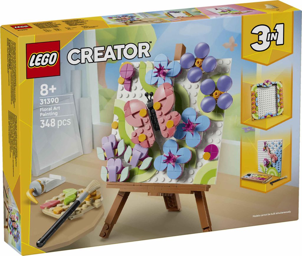 LEGO Creator 3-in-1-Set Deko-Blumengemälde - 3D Modellbau - Produktbild 