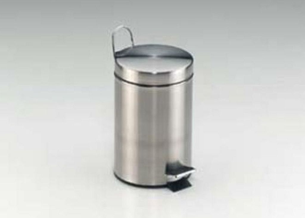 Kela Kosmetikeimer Torre Edelstahl silber matt 25,5cm 17cmØ 3l, 18172