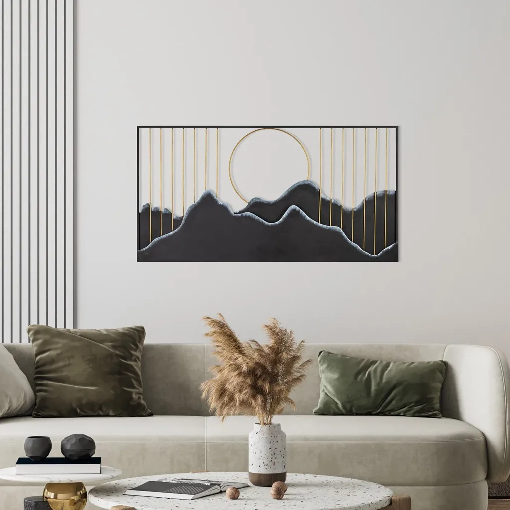 Wallity, Sagarmatha - 1, Accessorio decorativo in metallo, 114 x 60 cm