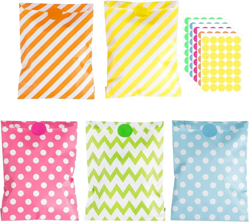 Sacs Cadeaux en Papier avec Fond Renforcé pour Mariage et Fêtes - 50 Pcs