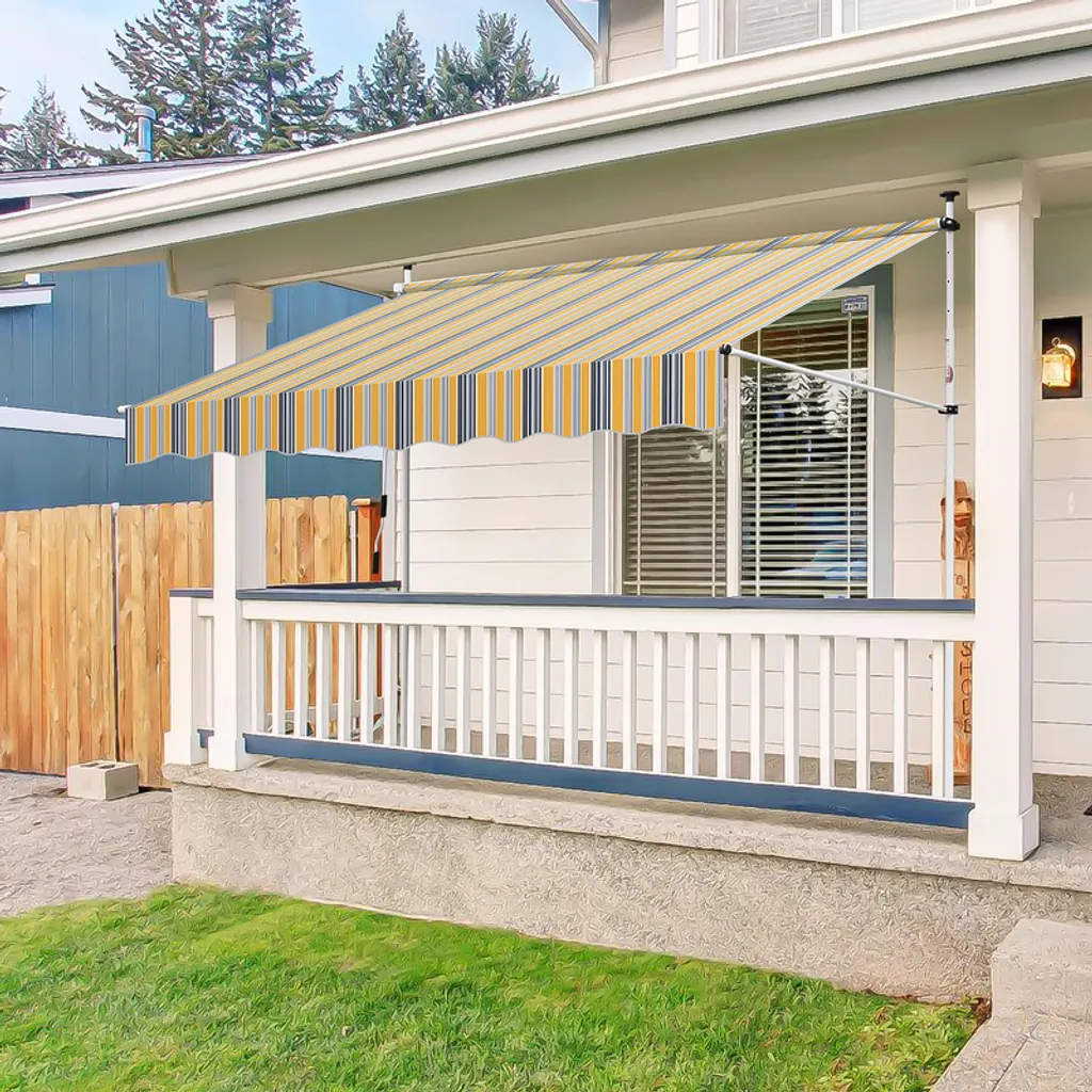 Tenda da Sole 3.5m Fiqops per Balcone - Montaggio Facile e Durata