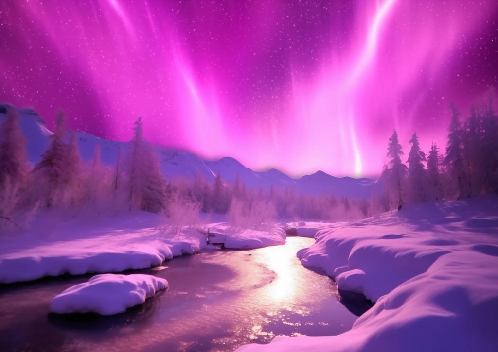 Plakat 59,4x42cm Aurora Am Himmel
