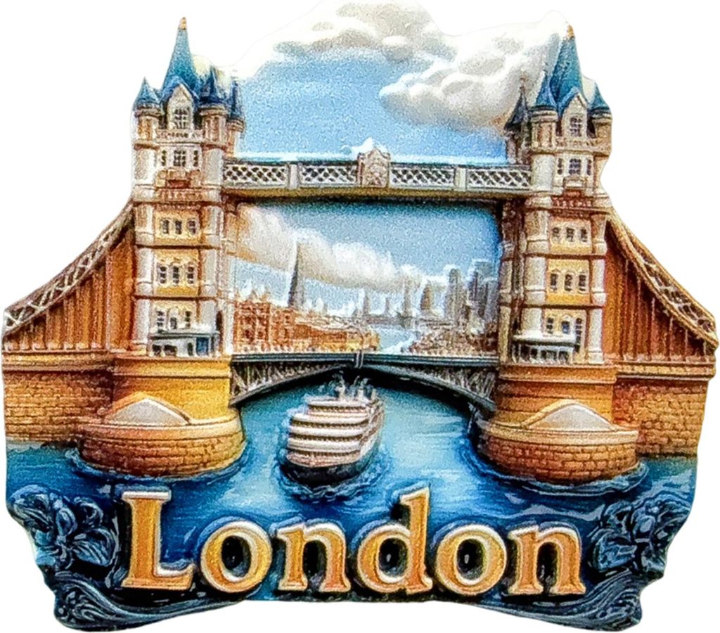 3D-Kühlschrankmagnet mit London Bridge, für Zuhause, Büro, Küche, Spind, Kühlschrank, Fluss Themse, magnetische Dekoration, Ornament, Souvenir...
