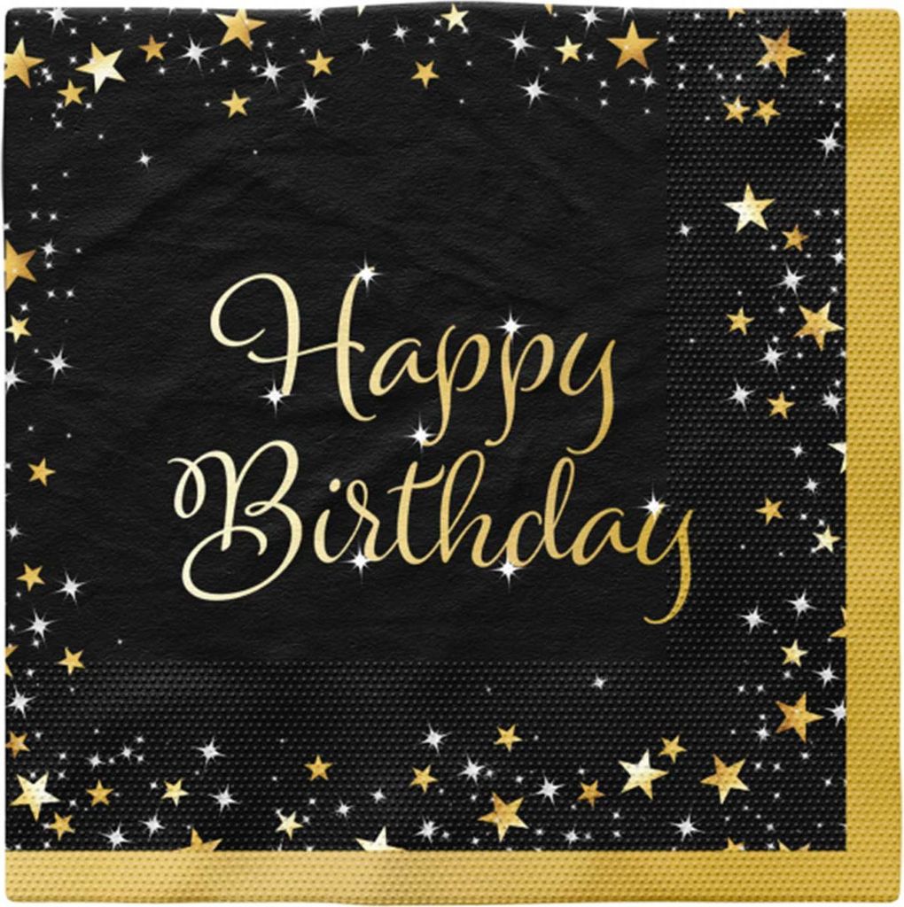 "Starlight Birthday" Partydeko Artikel Variante: 20 Servietten | 33x33cm