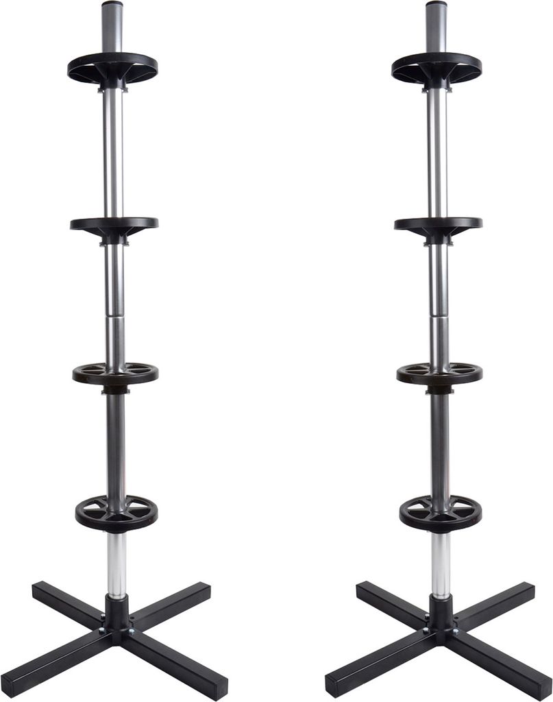 2er Set Felgenbaum für 4 Autoreifen samt Felgen Reifenständer Felgenständer bis 225 mm Reifenbreite Reifenbaum Reifenregal