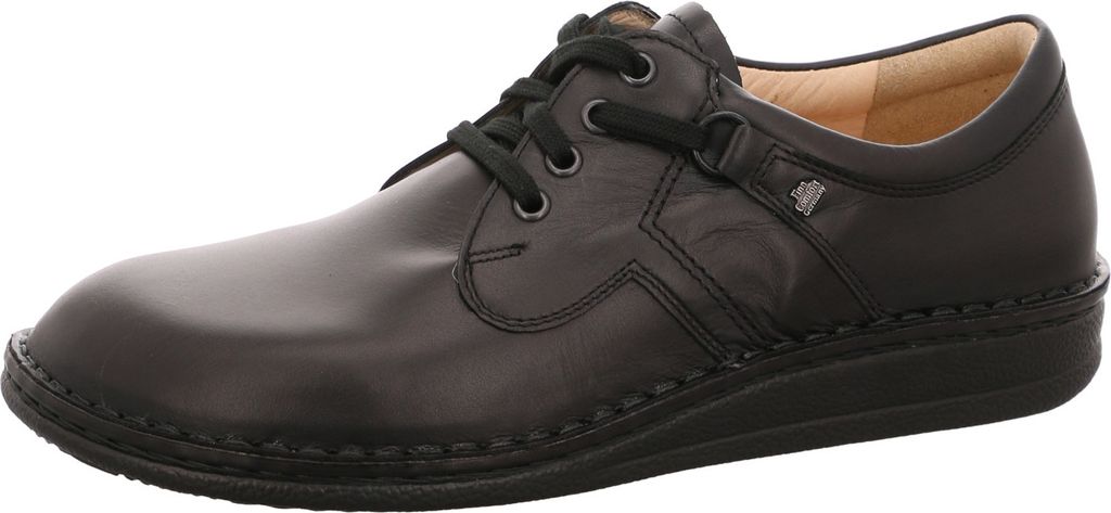 Finn Comfort 01000-001099 Vaasa - Herren Schuhe Schnürschuhe - Schwarz, Größe:45 EU