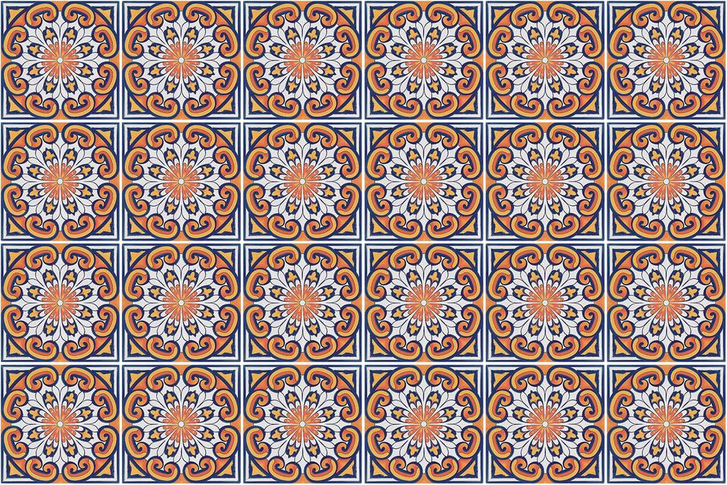 Fliesenaufkleber 15x15 cm – 24 Stück – Selbstklebend – Wasserfest – Pflegeleicht – Hitzebeständig – Für Küche & Bad – Organisches...