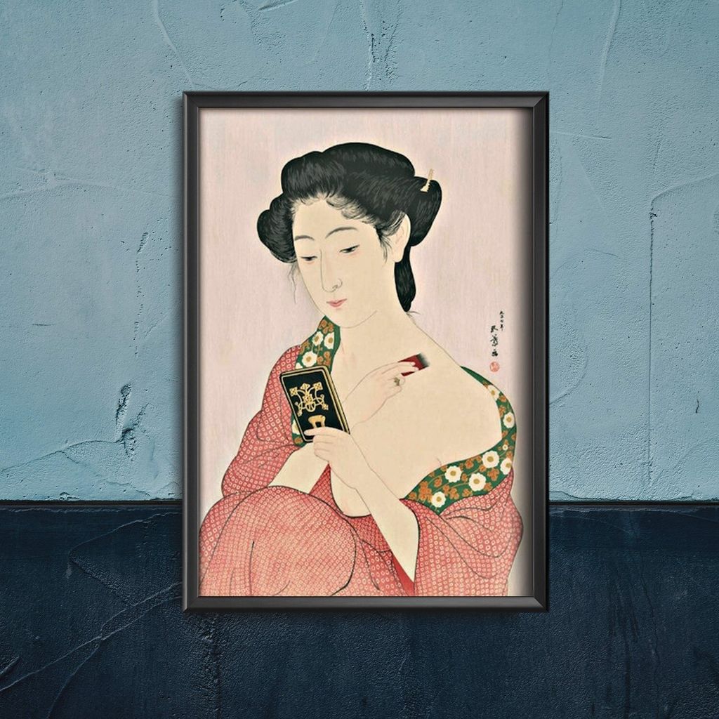 Poster - Canvas - Leinwand - 29,7 cm x 42 cm - Japanisches imposantes Pulver