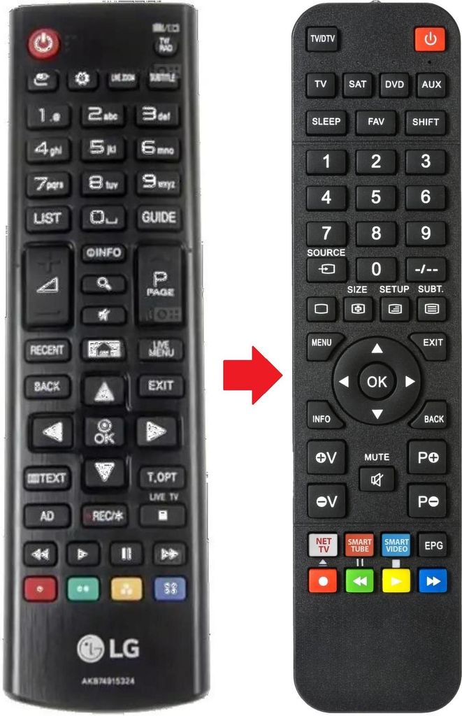 Fernbedienung passend für LG 55UH790 | 55UH840 | 55UH950