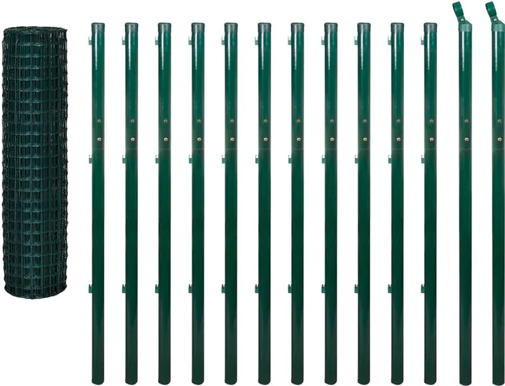 Grillage soudé Euro vert 1m70 x 25m - Clôture de jardin en rouleau acier