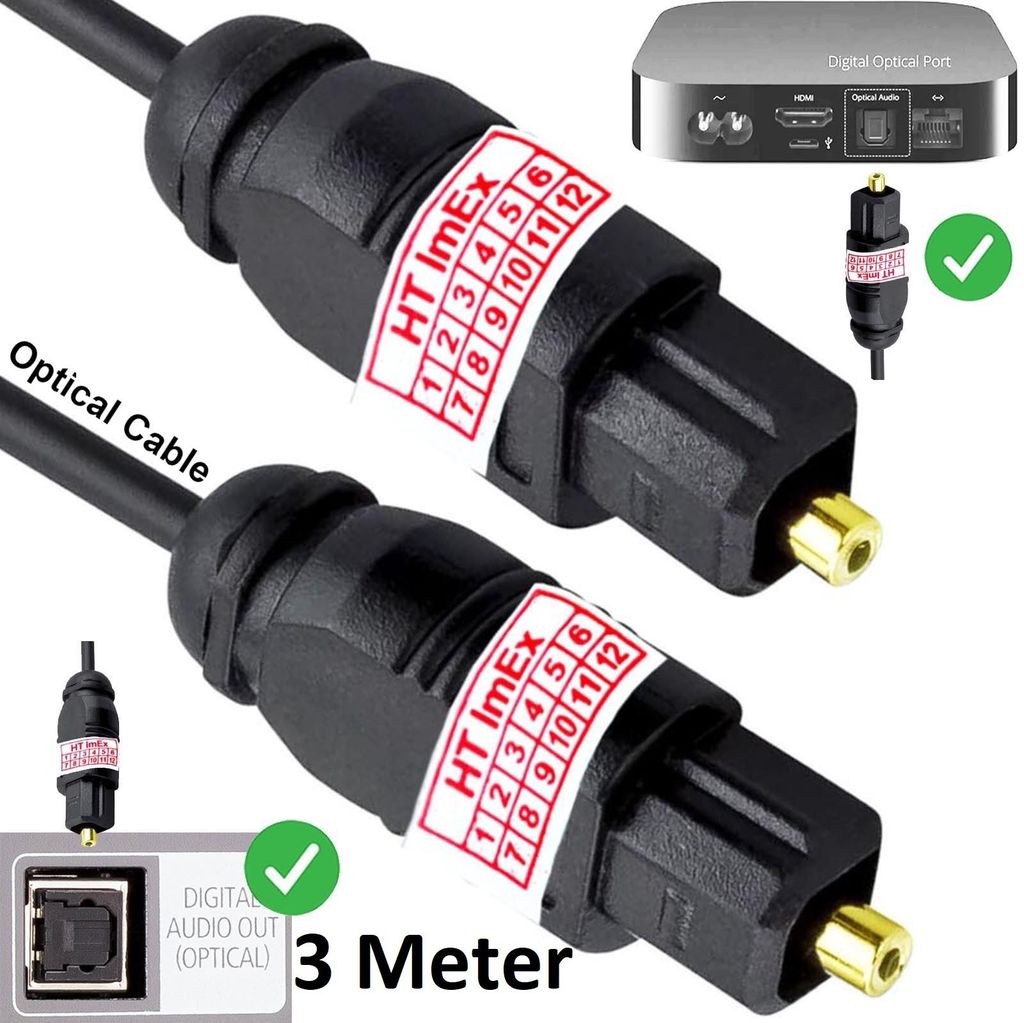 Optisches Audio Toslink kabel für SAMSUNG GQ 65 QN 700 ATXZG QLED TV 8K 65 Zoll