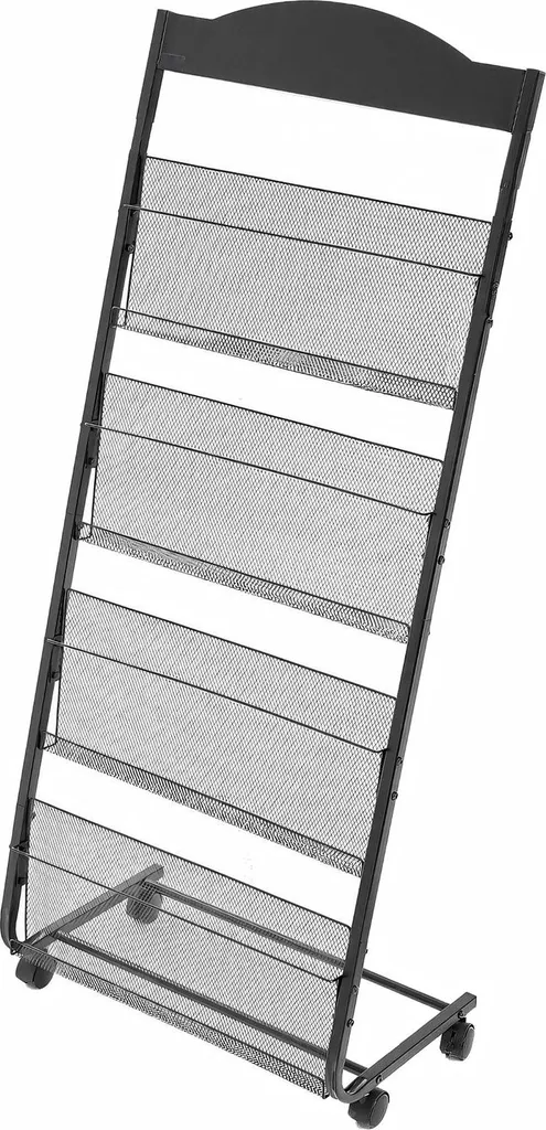 Porte-revues de sol mobile et pliable pour documentation publicitaire - 11
