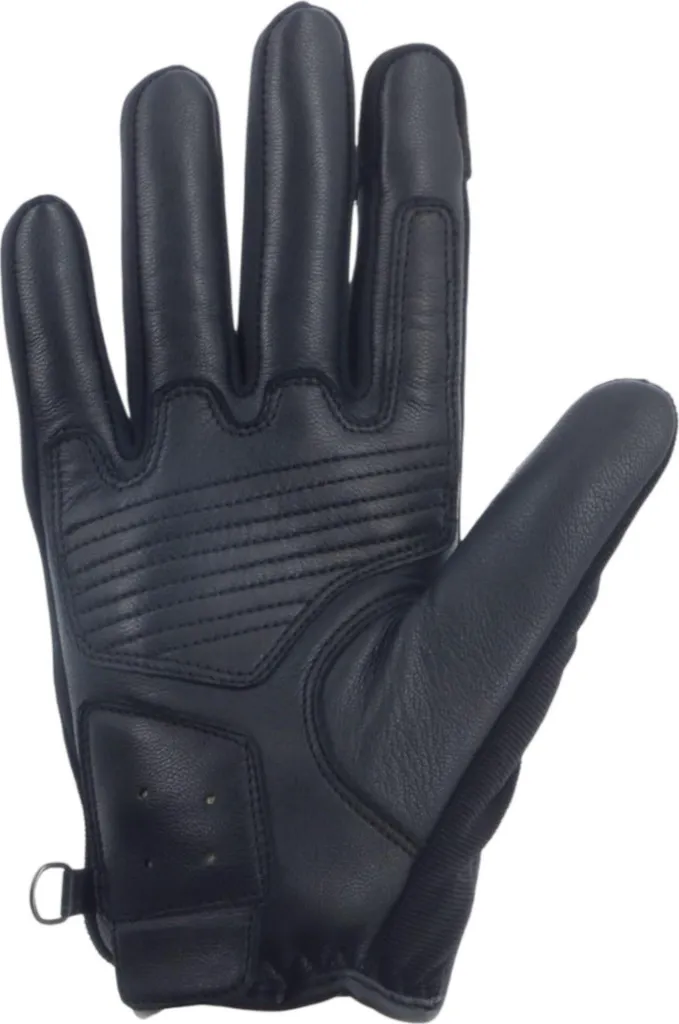 Gants moto Von Dutch Silver en cuir souple avec coque de protection T9