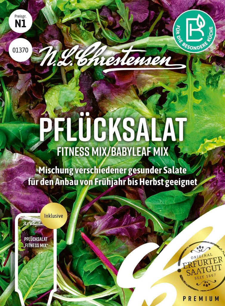 Pflücksalat Fitness Mix/Babyleaf Mix | Pflücksalatsamen von Produktbild 