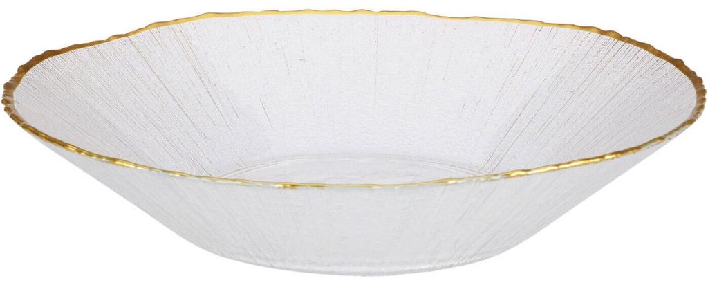 Saladier en verre doré 20,5 cm, 500 ml Produktbild 