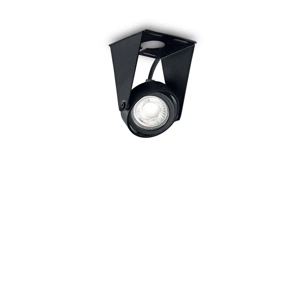 Plafonnier Ideal Lux Channel Petit Noir 203133 - Luminaire Minimaliste