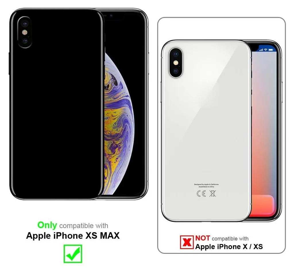 Cadorabo pellicola blindata per Apple iPhone XS MAX pellicola protettiva in bianco a schermo intero vetro temperato di protezione del display - 2