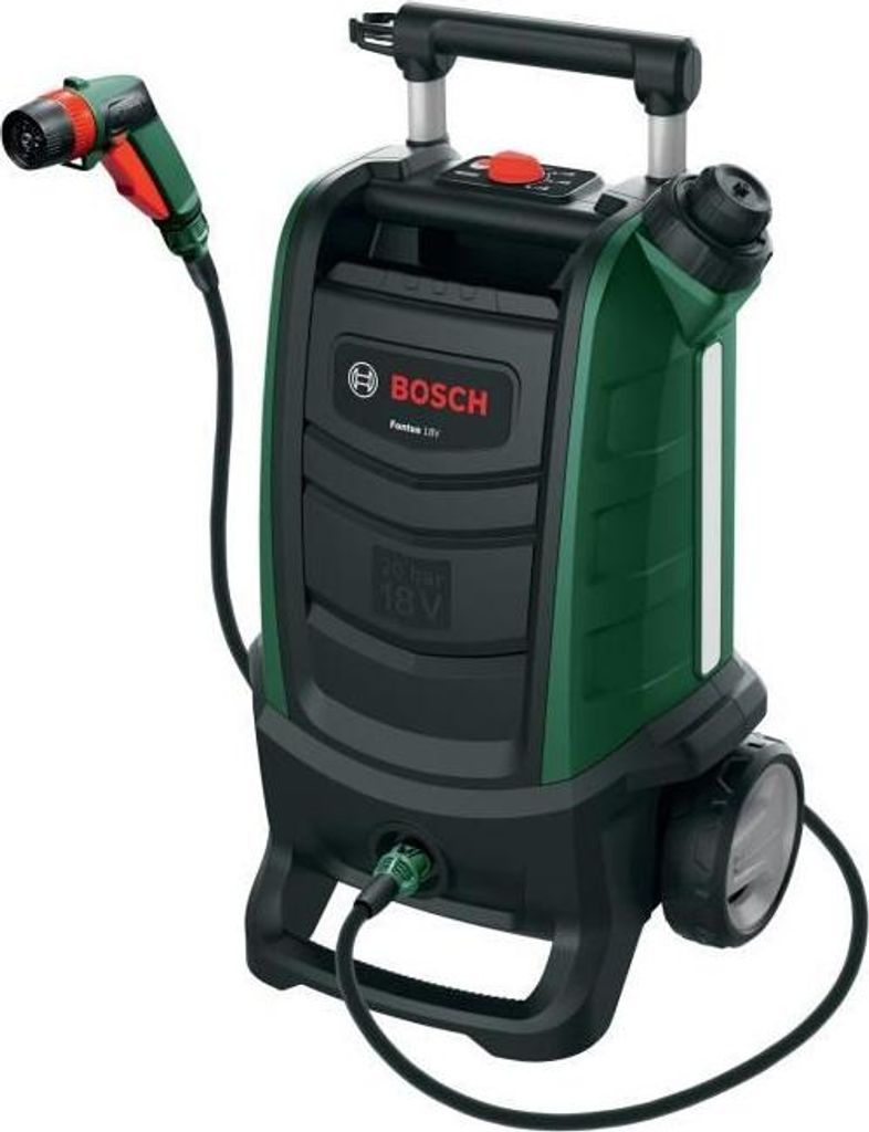 Hochdruckreiniger, Bosch Fontus 18 Gen2, Akku, Regulierbarer Druck, 15L, PowerForAll, Inkl. Bürste & Pistole