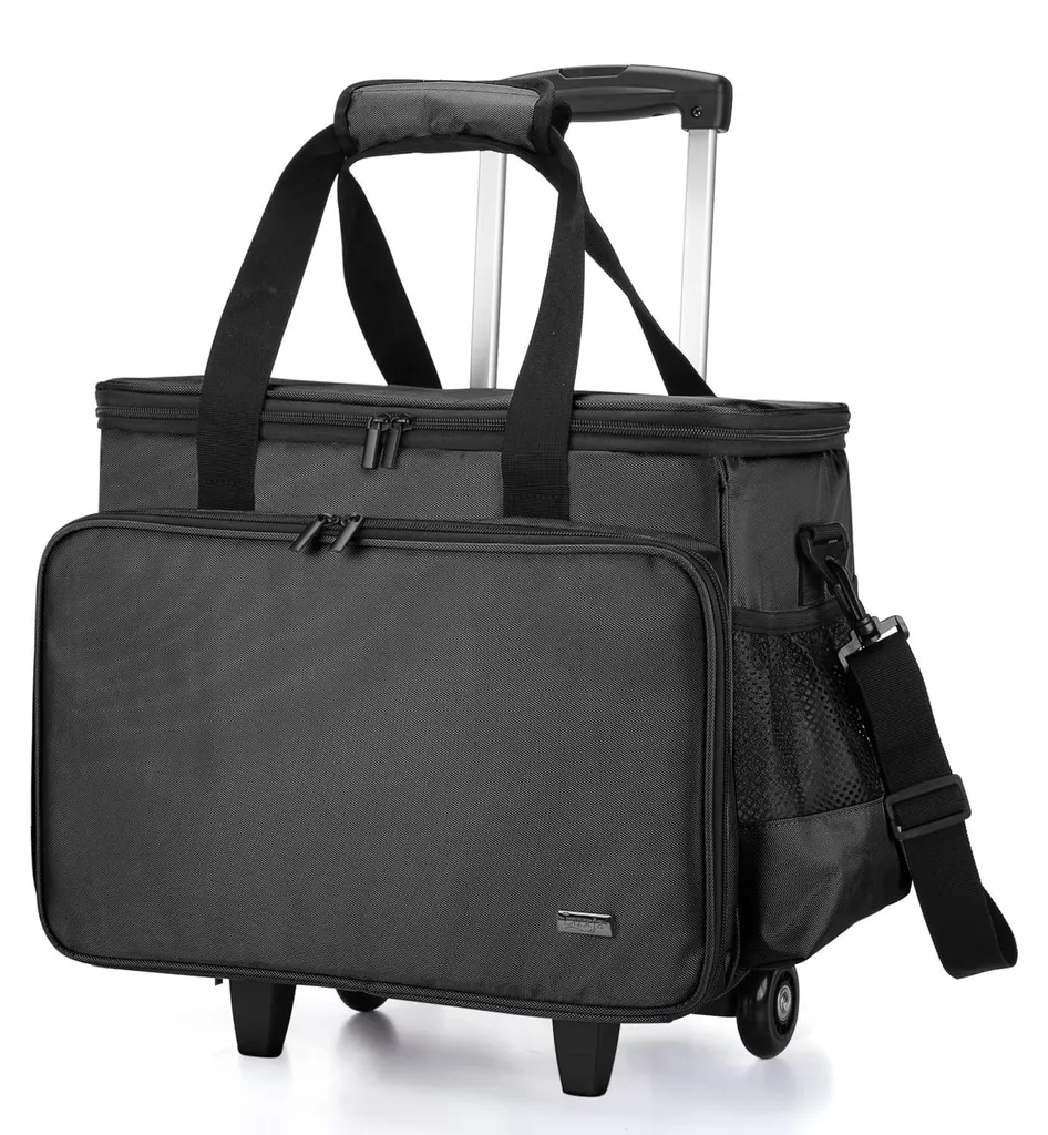 Valise pour machine à coudre : transport facile avec poches de rangement