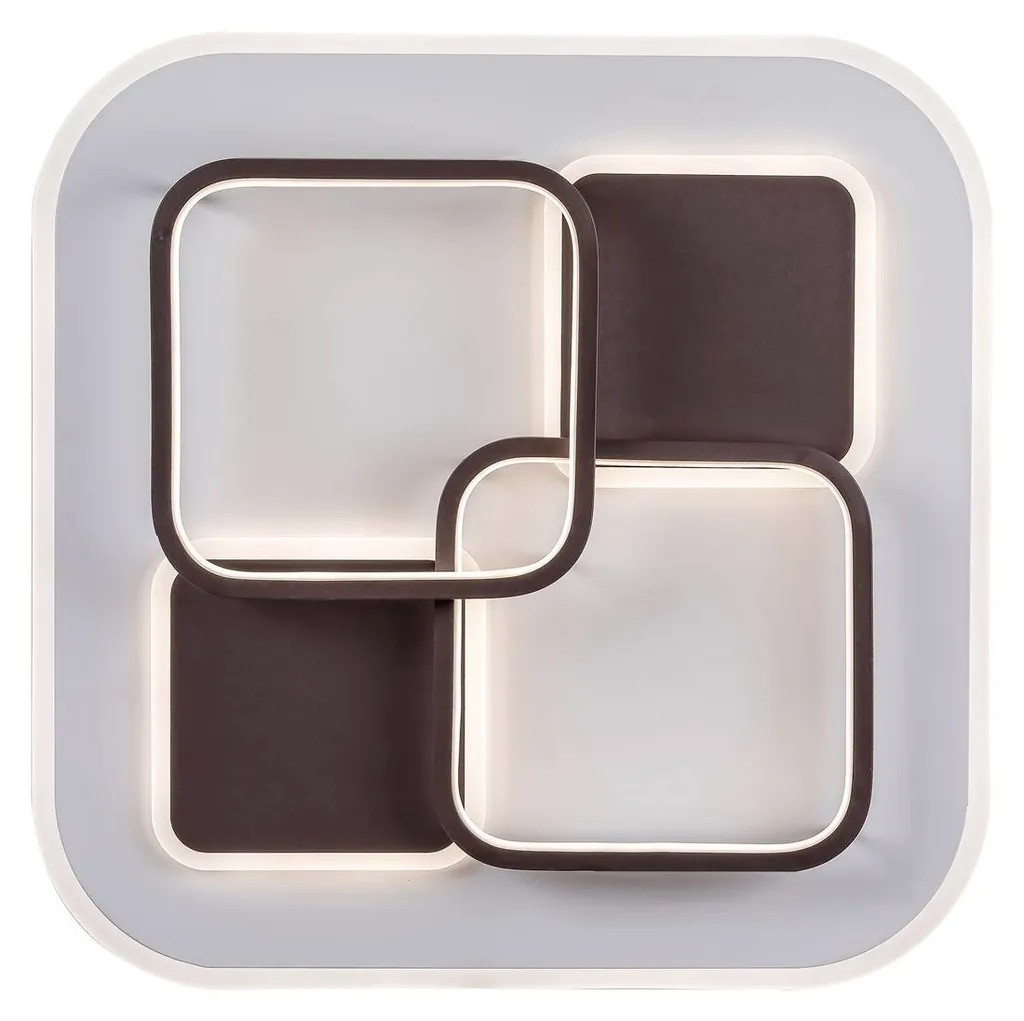 Plafonnier LED Carré Design Delion 50W CCT Réglable avec Télécommande - 11